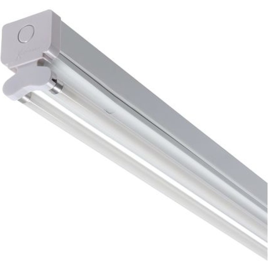 RS PRO 2 x 28W Fluorescent Emergency Lighting, 230 V ac Tubular Twin Batten, 2 Lamp, 1.175m Long, IP20