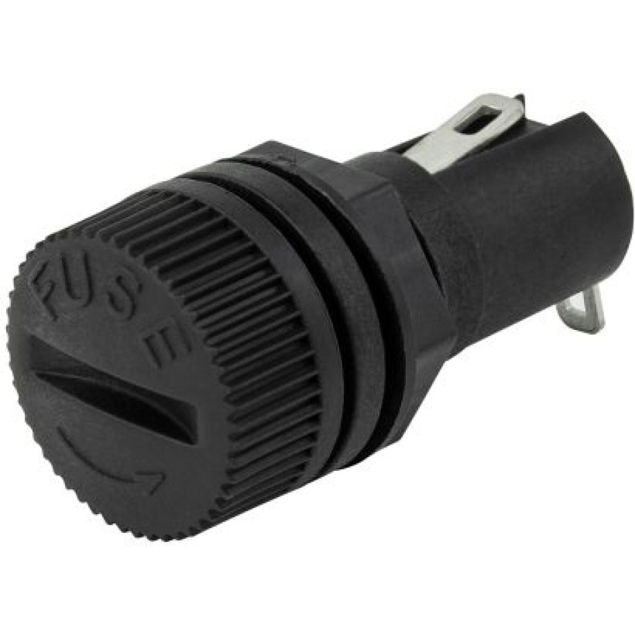 RS PRO 10A Panel Mount Fuse Holder for 5 x 20mm Fuse, 1P, 250V ac